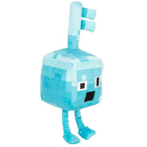 �}�C�N�� �������� �N���[�p�[ JINX Minecraft Dungeons Happy Explorer Diamond Key Golem Plush Stuffed Toy, Blue, 7 Tall �y���s�A���i�z