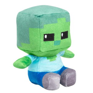 �}�C�N�� �������� �N���[�p�[ JINX Minecraft Mini Crafter Zombie Plush Stuffed Toy, Green, 4.5 Tall �y���s�A���i�z
