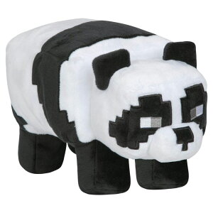 �}�C�N�� �������� �N���[�p�[ JINX Minecraft Adventure Panda Plush Stuffed Toy, Black/White, 9.5 Long �y���s�A���i�z