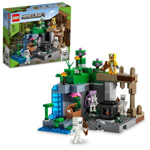 }CN  N[p[ LEGO 21189 Minecraft The Skeleton Dungeon Set with Caves, Skeleton Figures, Enemy Creatures and Accessories, Toy for Children ysAiz