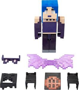 }CN  N[p[ Mattel Minecraft Creator Series Spooky Wings Figure, Collectible Building Toy, 3.25-inch Action Figure with Accessories, Gift for Ages 6 Years & Older ysAiz