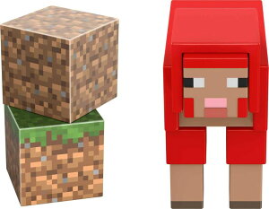 �}�C�N�� �������� �N���[�p�[ Minecraft Craft-A-Block Sheep Figure, Authentic Pixelated Video-Game Characters, Action Toy to Create, Explore and Survive, Collectible Gift for Fans Age 6 Years and Older �y���s�A���i�z