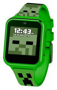 �}�C�N�� �������� �N���[�p�[ Accutime Minecraft Kids Green Educational Learning Touchscreen Smart Watch Toy for Girls, Boys, Toddlers - Selfie Cam, Learning Games, Alarm, Calculator, Pedometer & More (Model: MIN4130AZ) �y���s�A���i�z