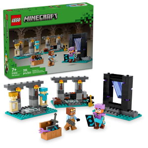 }CN  ender dragon LEGO Minecraft The Armory Building Set, Includes Popular Minecraft Figures Alex and Armorsmith, Action Toy for Gamers and Kids, Gift for Boys and Girls 7 Years Old and Up, 21252 ysAiz