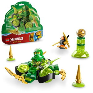 }CN  ender dragon LEGO NINJAGO Lloydfs Dragon Power Spinjitzu Spin 71779 Green Spinning Building Toy with Ninja Lloyd Minifigure, Gift Idea for Boy and Girl Ninja Fans Ages 6+ Who Love Interactive Action Toys ysAiz
