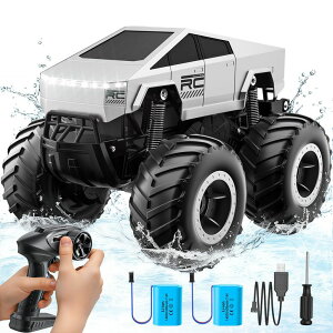 �����R�� �J�[ �M�t�g RC �������� �� 1:16 Scale Remote Control Car Off-Road Pick-up Truck, 4WD Waterproof RC Cars Hobby 2.4GHz Cybertruck Toy for All Terrain, Monster Truck Toys Vehicles Kids Gifts for Boys/Girls Age 6 7 8 9 10-12+ �y���s