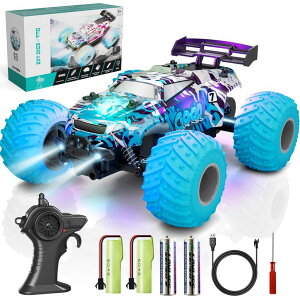 R J[ Mtg RC   BFUNTOYS RC Cars,Remote Control Car RC Truck for Kids Boys Ages 4-7 8-12 Adults Toddler, Off Road Radio Controlled Toy with LED Lights,20KMH,40Mins,2.4Ghz ysAiz