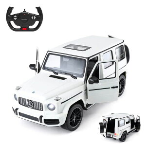 �����R�� �J�[ �M�t�g RC �������� �� RASTAR Off-Road Remote Control Car, 1:14 Mercedes-AMG G63 R/C Off-Roader Toy Car, Doors Open/Working Lights - White/2.4Ghz �y���s�A���i�z