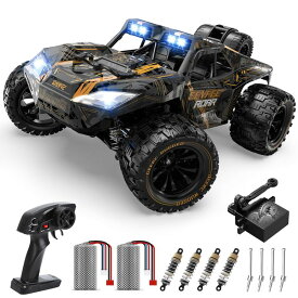 リモコン カー ギフト RC おもちゃ 車 DEERC 1:14 All Terrain Fast RC Car, 40KPH High Speed RC Truck with LED Headlight for Boys, Offroad 2.4Ghz 4x4 Remote Control Car, Monster Truck Toy, 2 Batteries 【並行輸入品】