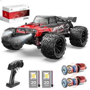 R J[ Mtg RC   DEERC 9500E 1:16 Scale All Terrain RC Car, 4x4 High Speed 40 KPH RC Truck, 2.4Ghz Remote Control Truck with 2 Batteries, Off-Road Monster Truck for Adults Kids ysAiz