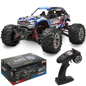 �����R�� �J�[ �M�t�g RC �������� �� SIMREX 1/16 Scale Hobby RC Car, 36 KPH High-Speed 4WD RC Truck, 2.4 GHz Remote Control Car, All-Terrain Electric Vehicle, 4X4 Waterproof Off-Road Vehicle for Kids and Adults �y���s�A���i�z