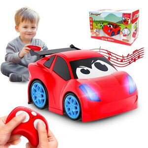 R J[ Mtg RC   AEROQUEST Toys for 3 Year Old Boys Ages 2-4 Remote Control Car for Toddlers 1-3 Boys 4-7 with Lights and Sounds 2.4Ghz RC Car for Boys and Girls Ideal Boys & Girls Birthday Gift ysAiz