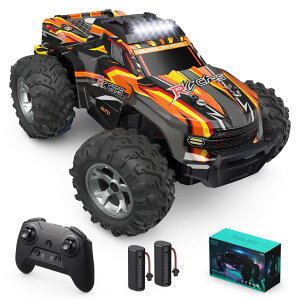 R J[ Mtg RC   Remote Control Car for Boys, 1:16 Scale All Terrain RC Cars,High Speed 25Km/h Fast Car with Colorful Led Light and Spray, 2x1300mAh Rechargeable Battery RC Truck, Toy Car Gift for Teen Boys Girl ys