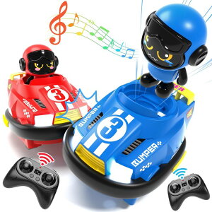 �����R�� �J�[ �M�t�g RC �������� �� bessome 2 Pack Remote Control Bumper Cars Toys for Ages 5-7 Kids|RC Cars Toys for Ages 2-4 Toddlers|Birthday Gift for 3 4 5 6 7 8 Year Old Boys �y���s�A���i�z