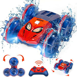 �����R�� �J�[ �M�t�g RC �������� �� MYDOVA Amphibious Remote Control Car Monster Truck - Waterproof 2.4GHz RC Monster Truck Car Boat 4WD 360°Rotating All Terrain Water Beach Pool RC Car for 8-12 Year Old Boy Toys �y���s�A���i�z