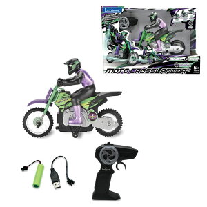 R J[ Mtg RC   Lexibook RC18, Crosslander radio road motorcycle, up to 12km/h, perfect balance, light effects, crazy skids, fast acceleration, ergonomic remote control, rechargeable ysAiz