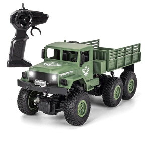 �����R�� �J�[ �M�t�g RC �������� �� XINGRUI 50 Minutes Playing Time RC Military Truck, JJRC Q69 Off-Road Remote Control Car 2.4Ghz 4WD 1:18 Scale Toy Vehicle for Kids Children Boy Gift �y���s�A���i�z