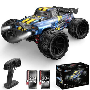 �����R�� �J�[ �M�t�g RC �������� �� 1:16 Scale RC Cars for Adult, Remote Control Car Fast 40KPH Hobby RC Cars for Boys Age 8+, 4x4 All Terrain Off-Road RC Truck for Kids with 2.4 GHz Remote Control 2 Rechargeable Batteries �y���s�A���i