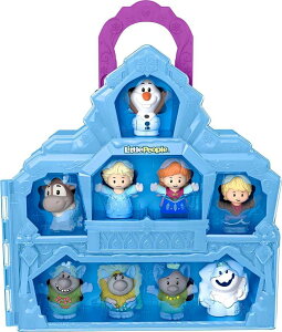 AiƐ̏ Ai GT It Fisher-Price Little People Toddler Toy Disney Frozen Carry Along Castle Case Playset with Figures for Pretend Play Kids Ages 18+ Months? ysAiz