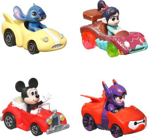 AiƐ̏ Ai GT It Hot Wheels Mattel Disney and Pixar RacerVerse 4-Pack of 1:64 Scale Die-Cast Cars with Character Drivers, Optimized for Track Racing ysAiz