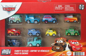 fBYj[ sNT[ J[Y Mattel Disney and Pixar Cars Mini Racers 10 Pack, Collectible Set with 10 Toy Vehicles, Fan-Favorite Characters ysAiz