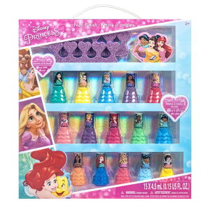 fBYj[ vZX Townley Girl Disney Princess 15 Piece Water-Based Nail Polish with 3 Toe Spacers| Quick Dry| Peel Off| Gift Kit Set for Kids Girls| Ages 3 ysAiz