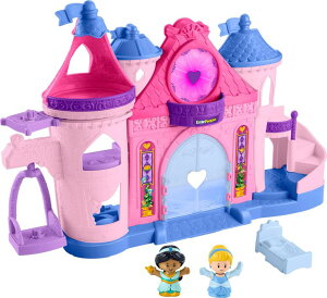 vZX Vf Fisher-Price Little People Toddler Toy Disney Princess Magical Lights & Dancing Castle Musical Playset for Pretend Play Ages 18+ Months? ysAiz