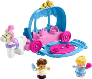 vZX Vf Fisher-Price Little People Toddler Toy Disney Princess Cinderellafs Dancing Carriage Playset with Figures for Pretend Play Ages 18+ Months? ysAiz