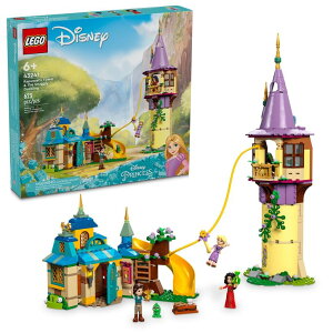 vZX Vf vcF LEGO Disney Princess Rapunzelfs Tower & The Snuggly Duckling Tangled Building Toy with Flynn Rider and Mother Gothel Mini-Dolls, Disney Princess Toy, Fun Gift for Girls and Boys Ages 6 Plus, 4324 y