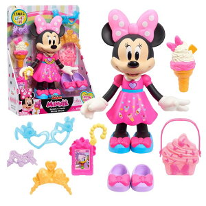 ~bL[}EX ~j[}EX ~bL[ ~j[ Disney Junior Sweets & Treats Minnie Mouse, Interactive 10-Inch Doll with Lights, Sounds, and Accessories, Kids Toys for Ages 3 Up, Amazon Exclusive by Just Play ysAiz