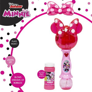 ~bL[}EX ~j[}EX ~bL[ ~j[ Little Kids Disney Minnie Mouse Light and Sound Musical Bubble Wand, Includes Bubble Solution, Plastic, Multi (2051) ysAiz