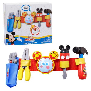 ~bL[}EX ~j[}EX ~bL[ ~j[ Disney Mickey Toodles Talk'n Toolbelt and Kids Play Tool Accessories for Dress Up and Pretend Play, Kids Toys for Ages 3 Up by Just Play ysAiz