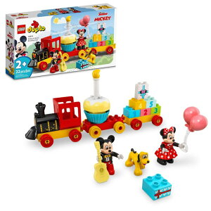 ~bL[}EX ~j[}EX ~bL[ ~j[ LEGO DUPLO Disney Mickey & Minnie Mouse Birthday Train - Building Toys for Toddlers with Number Bricks, Cake and Balloons, Early Learning and Motor Skill Toy, Great Gift for Girls, Boys A y