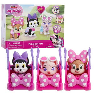 ~bL[}EX ~j[}EX ~bL[ ~j[ Disney Junior Minnie Mouse Polka Dot Pets 3-Pack Figures, Officially Licensed Kids Toys for Ages 3 Up, Amazon Exclusive ysAiz