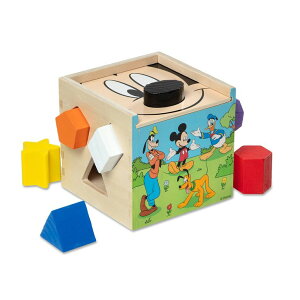 ~bL[}EX ~j[}EX ~bL[ ~j[ Melissa & Doug Disney Mickey Mouse & Friends Wooden Shape Sorting Cube - Mickey Mouse Toys, Classic Wooden Toys For Babies And Toddlers Ages 2+ ysAiz