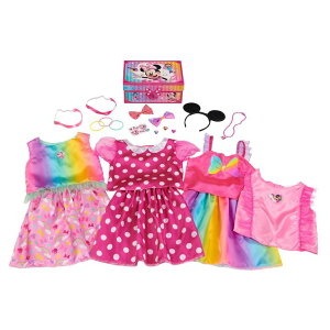 ~bL[}EX ~j[}EX ~bL[ ~j[ Disney Junior Minnie Mouse Bowdazzling Dress-Up and Pretend Play Trunk, Fits Sizes 4-6X, Kids Toys for Ages 3 Up, Amazon Exclusive by Just Play ysAiz