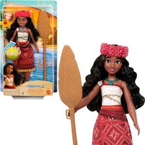 AiƓ`̊C }EC Ai Mattel Disney Moana 2 Singing Adventure Moana Doll with Signature Outfit & Accessories, Sings gWefre Backh in English ysAiz