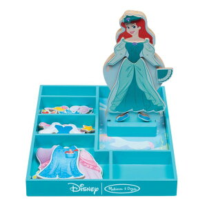 g}[Ch vZX AG Melissa & Doug Disney Ariel Magnetic Dress-Up Wooden Doll Pretend Play Set (30+ pcs) ysAiz
