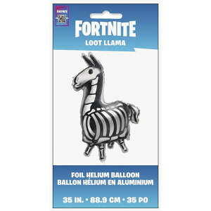 tH[giCg l` tBMA  Unique Fortnite Llama Giant Black/Silver Foil Balloon - 35" (1 Count) | Premium Quality Party Decor - Perfect for Gaming Parties & Themed Events ysAiz
