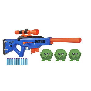 tH[giCg l` tBMA  Nerf Fortnite BASR-R Bolt Action Blaster - Includes 3 Bush Targets, Removable Scope, Removable 6-Dart Clip, 6 Official Elite Darts (Amazon Exclusive) ysAiz