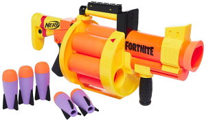 tH[giCg l` tBMA  Nerf Fortnite GL Rocket-Firing Blaster ? 6-Rocket Drum, Pump-to-Fire ? Includes 6 Official Nerf Rockets ? for Youth, Teen, Adult ysAiz