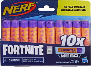tH[giCg l` tBMA  Nerf Fortnite Official 10 Dart Mega Refill Pack Fortnite Mega Dart Blasters - Compatible Mega Toy Blasters - for Youth, Teens, Adults ysAiz