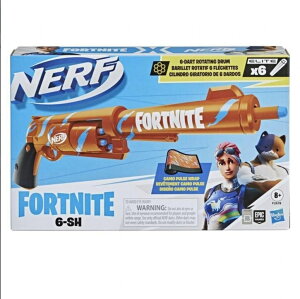 tH[giCg l` tBMA  Nerf Fortnite 6-SH Blaster-Camo Pulse Wrap, Hammer Action Priming, Drum, 6 Elite Darts ysAiz