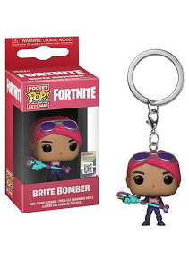 tH[giCg l` tBMA  Funko 36969 Pop! Keychain: FortniteBrite Bomber, Multicolor ysAiz