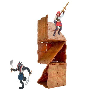tH[giCg l` tBMA  FORTNITE Turbo Builder Set, 2 Figure Pack - 4 Inch Fable and Dire Collectible Action Figures - Plus 82 Building Materials, 2 Weapons, 3 Harvesting Tools - Collect Them All ysAiz