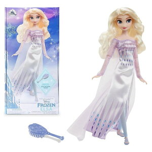 AiƐ̏ Ai GT Disney Store Official Princess Classic Doll (Elsa from Frozen 2), 11 Inches, Includes Brush with Molded Details, Fully Posable Toy in Classic Outfit Princess Toys for Girls ysAiz