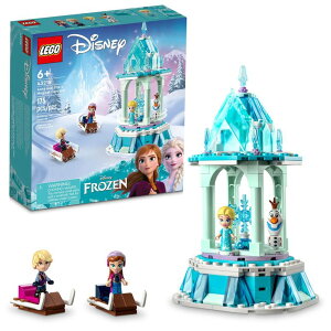 AiƐ̏ Ai GT LEGO Disney Frozen Anna and Elsafs Magical Carousel 43218 Ice Palace Building Toy Set with Disney Princess Elsa, Anna and Olaf, Great Birthday Gift for 6 Year Olds ysAiz