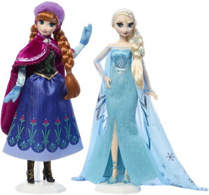AiƐ̏ Ai GT Mattel Disney Frozen Anna & Elsa Doll Set, 2 Disney Princess Collector Fashion Dolls Celebrating Disney 100 Years of Wonder, Inspired by the Movie ysAiz