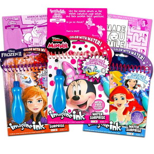 AiƐ̏ Ai GT Disney Minnie Mouse Paint with Water Super Set for Kids Toddlers Bundle ~ 3 Mess Free Books with Water Surprise Brushes (Featuring Minnie Mouse, Disney Frozen, and Disney Princess) ysAiz