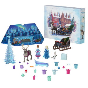 AiƐ̏ Ai GT It Mattel Disney Frozen Toys, Anna & Elsa Small Doll 2024 Advent Calendar with 2 Friend Figures, Moldable Sand & 24 Play Pieces, Inspired by Olaffs Frozen Adventure ysAiz